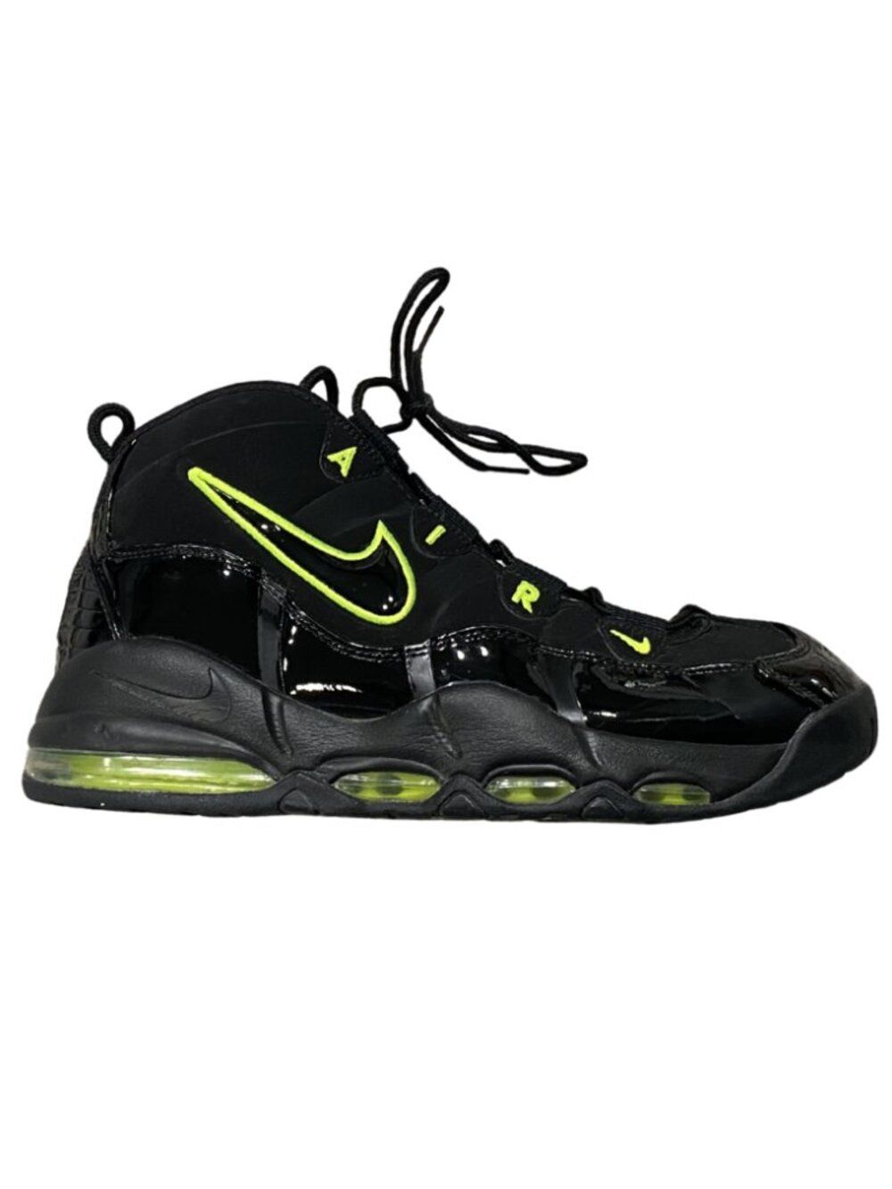 Mens Nike Air Max Uptempo 95 Black Volt CK0892-001 Rare - Size 11